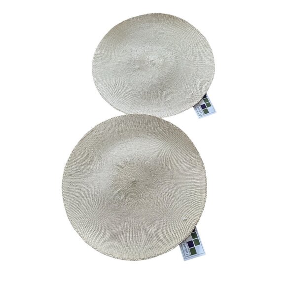 Set of 8 Fallani & Cohn 15" Paper Placemat Red, Sage, Blue, Cream New - Picture 5 of 7